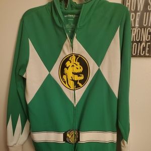Power Rangers Full Zip Hoodie Costume